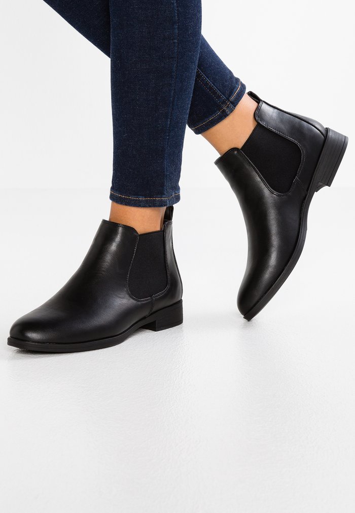 Bottines Anna Field Plates Slip on Noir Femme | YLU-3209710